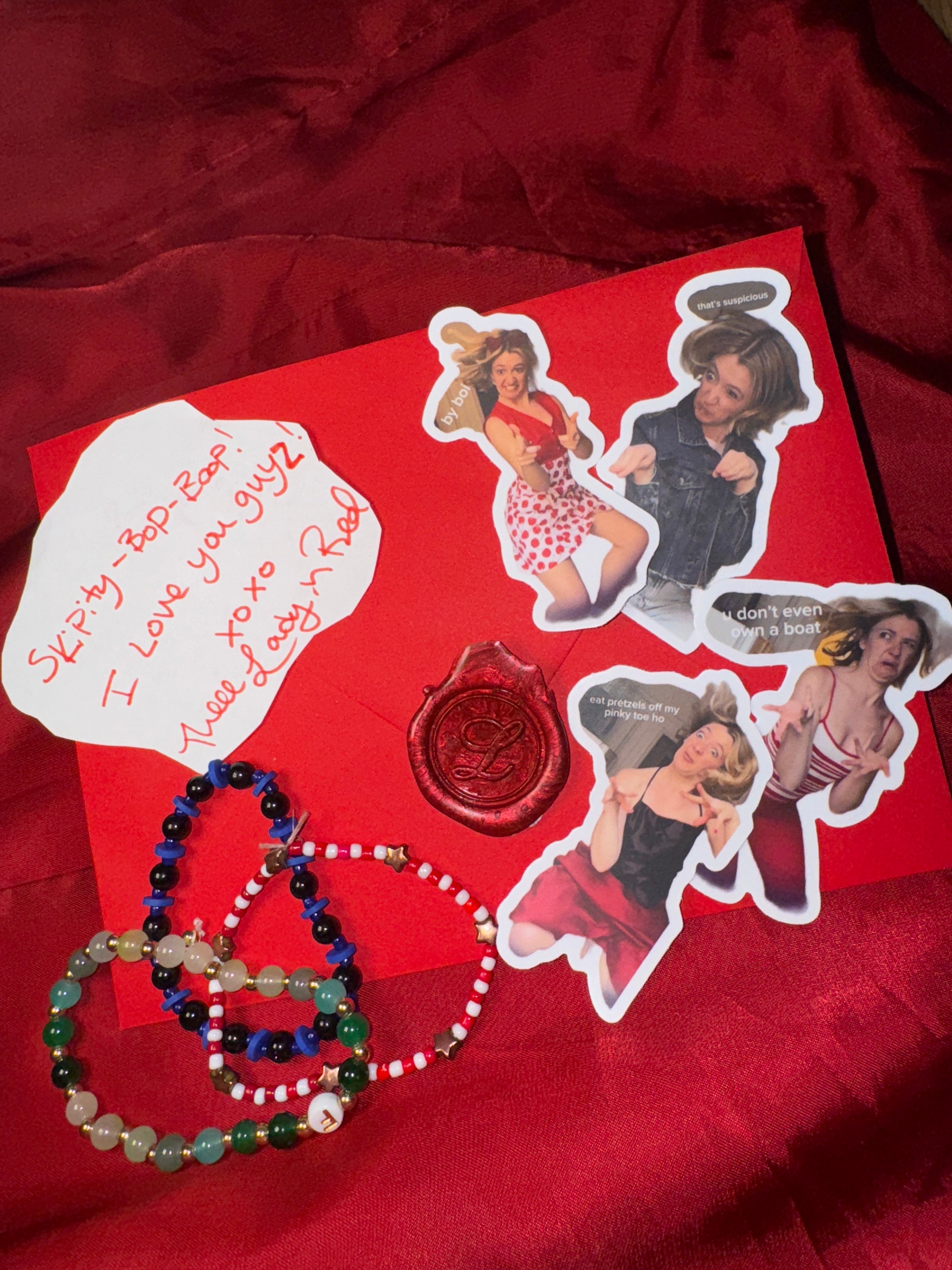 Friendship Bracelet + Stickers :)